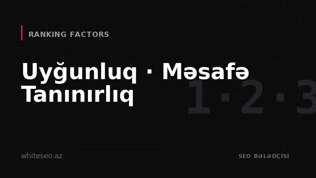 Local Ranking Factors: Relevance, Distance and Prominence